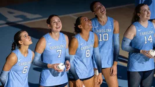Intro 
University of North Carolina Volleyball vs NC State 
Carmichael Arena
Chapel Hill, NC 
Sunday, September 28, 2025