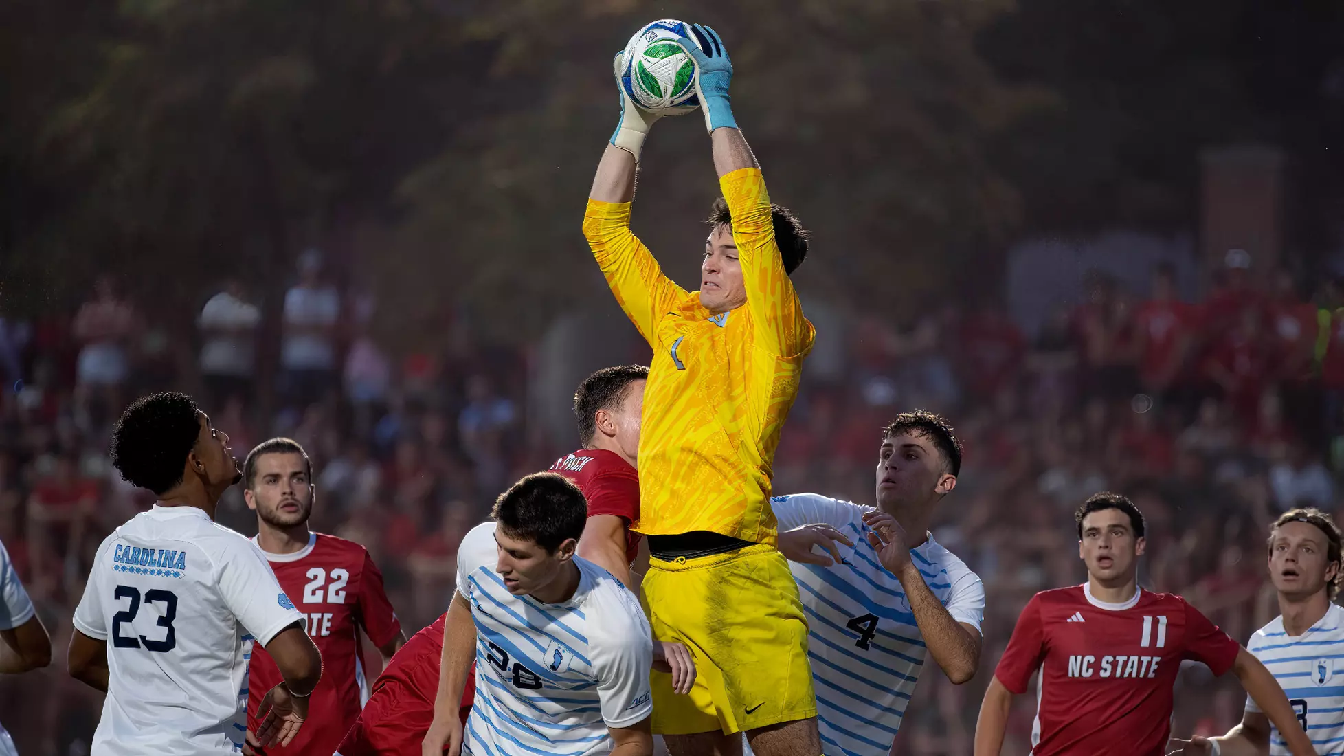 Andrew Cordes 
University of North Carolina Men’s Soccer v North Carolina State 
Dail Soccer Field 
Raleigh, NC 
Friday, September 5, 2025