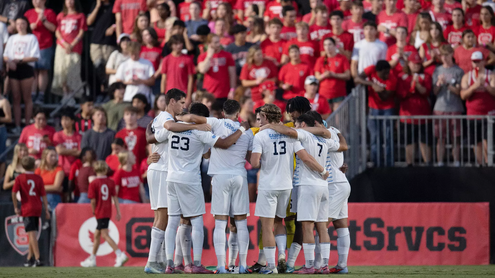 huddle 
University of North Carolina Men’s Soccer v North Carolina State 
Dail Soccer Field 
Raleigh, NC 
Friday, September 5, 2025