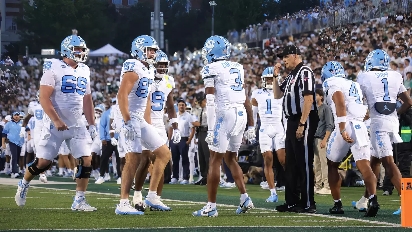 Chris Culliver, celebration University of North Carolina Football v Charlotte Jerry Richardson Stadium Charlotte, NC Saturday, September 6, 2025