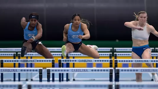 Aaliyah Berry, center
60-meter hurdles
University of North Carolina Track & Field
Dick Taylor Carolina Challange
Eddie Smith Field House
Chapel Hill, NC
Saturday, January 17, 2026