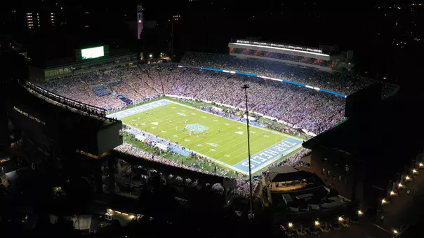 Kenan Stadium Aerial Photo from TCU Game