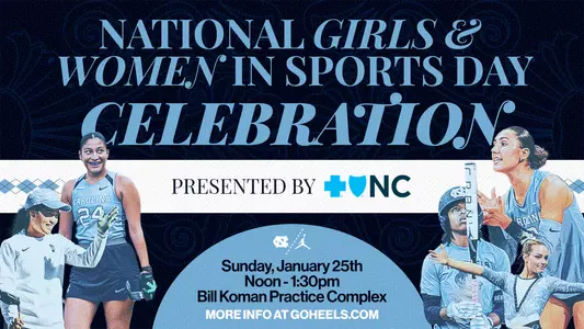 National Girls and Women in Sports Day Celebration graphic 2026