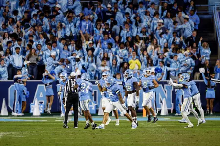 Football Celebration Against Syracuse