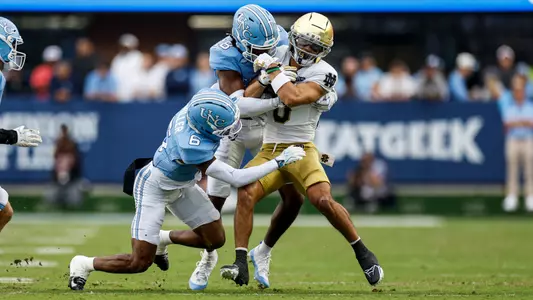 Tre Miller, Jaiden Patterson
University of North Carolina Football v Notre Dame
Kenan Stadium
Chapel Hill, NC
Saturday, October 3, 2026