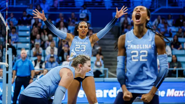 Reaction
University of North Carolina Volleyball v Georgia Tech
Carmichael Arena
Chapel Hill, NC
Sunday, October 4, 2026