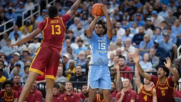 Jarin Stevenson
University of North Carolina Men’s Basketball v University of Southern California; USC; Southern Cal
First Horizon Coliseum
Greensboro, NC
Friday, October 9, 2026