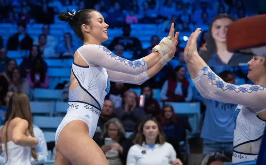 Gwen Fink
vault
University of North Carolina Gymnastics v Stanford
Carmichael Arena
Chapel Hill, NC
Sunday, January 18, 2026