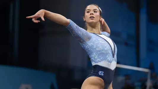 Gwen Fink
floor routine
University of North Carolina Gymnastics v NC State, NCSU, North Carolina State
Carmichael Arena
Chapel Hill, NC
Friday, February 13, 2026