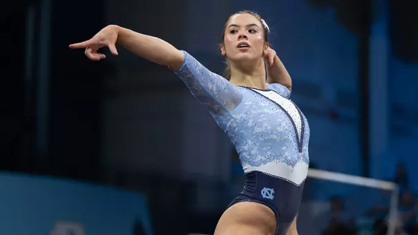 Gwen Fink
floor routine
University of North Carolina Gymnastics v NC State, NCSU, North Carolina State
Carmichael Arena
Chapel Hill, NC
Friday, February 13, 2026
