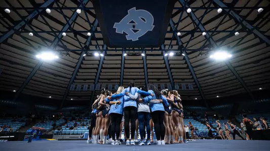 Huddle
University of North Carolina Gymnastics vs NC State
Carmichael Arena
Chapel Hill, NC
Friday, February 13, 2026