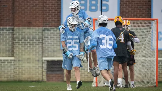 Tayden Bultman, celebration
University of North Carolina Men’s Lacrosse v Iona
Dorrance Field
Chapel Hill, NC
Sunday, February 15, 2026