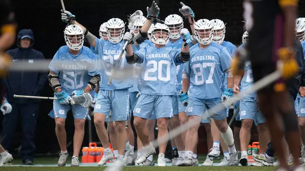 bench celebration
University of North Carolina Men’s Lacrosse v Iona
Dorrance Field
Chapel Hill, NC
Sunday, February 15, 2026