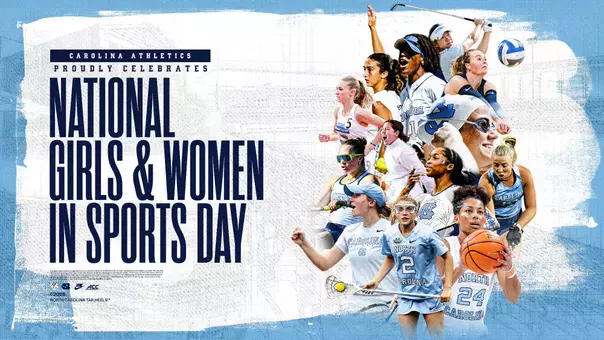 National Girls and Women in Sports 2026 Graphic