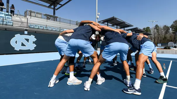 Huddle
University of North Carolina Men’s Tennis v Cal
Chewning Tennis Center
Chapel Hill, NC
Sunday, March 1st, 2026
Dalton T. Wainscott