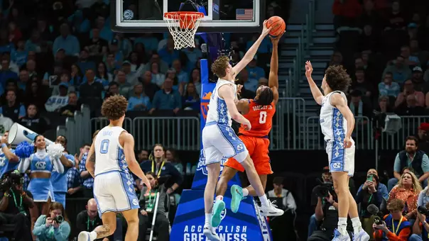 Henri Veesaar shot block vs. Clemson 2026 ACC Tournament