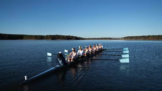 University of North Carolina Rowing training Jordan Lake Chapel Hill, NC Thursday, October 23, 2025