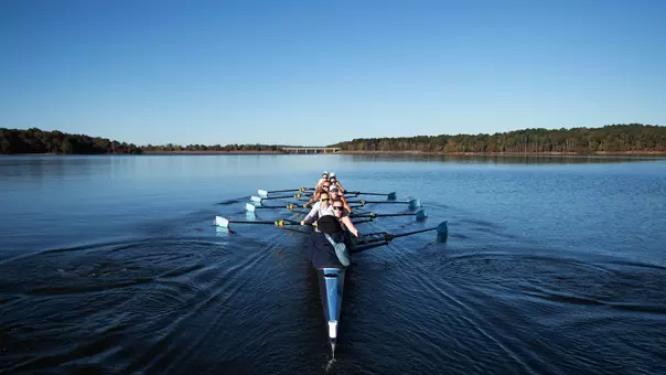 University of North Carolina Rowing training Jordan Lake Chapel Hill, NC Thursday, October 23, 2025