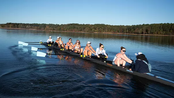 University of North Carolina Rowing training Jordan Lake Chapel Hill, NC Thursday, October 23, 2025