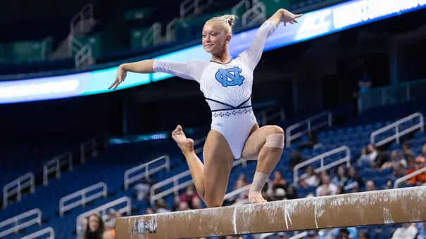 JoJo Valahovic
balance beam
University of North Carolina Gymnastics v Pitt
ACC Championships
First Horizon Coliseum
Greensboro, NC
Saturday, March 21, 2026