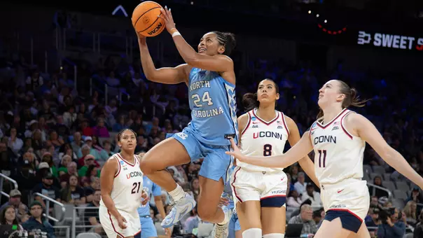 Indya Nivar
University of North Carolina Women’s Basketball v UConn; Connecticut
NCAA Tournament
Sweet 16
Dickies Arena
Fort Worth, TX
Friday, March 27, 2026