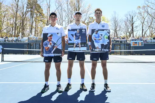 Constantinos Djakouris, Roan Jones & Logan Zapp, senior day 2026