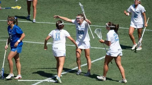 Addison Pattillo (16), celebration
University of North Carolina Women's Lacrosse v Duke
ACC Tournament
American Legion Memorial Stadium
Charlotte, NC
Wednesday, April 22, 2026