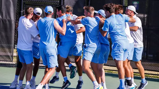 men's tennis celebration ACC Clemson win 2026