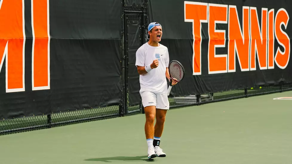 UNC Men's Tennis Rallies Past Miami, 4-3, In Coral Gables UNC Men's Tennis Rallies Past Miami, 4-3, In Coral Gables