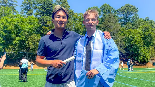 Roan Jones graduation 2026 - with Chris Xu