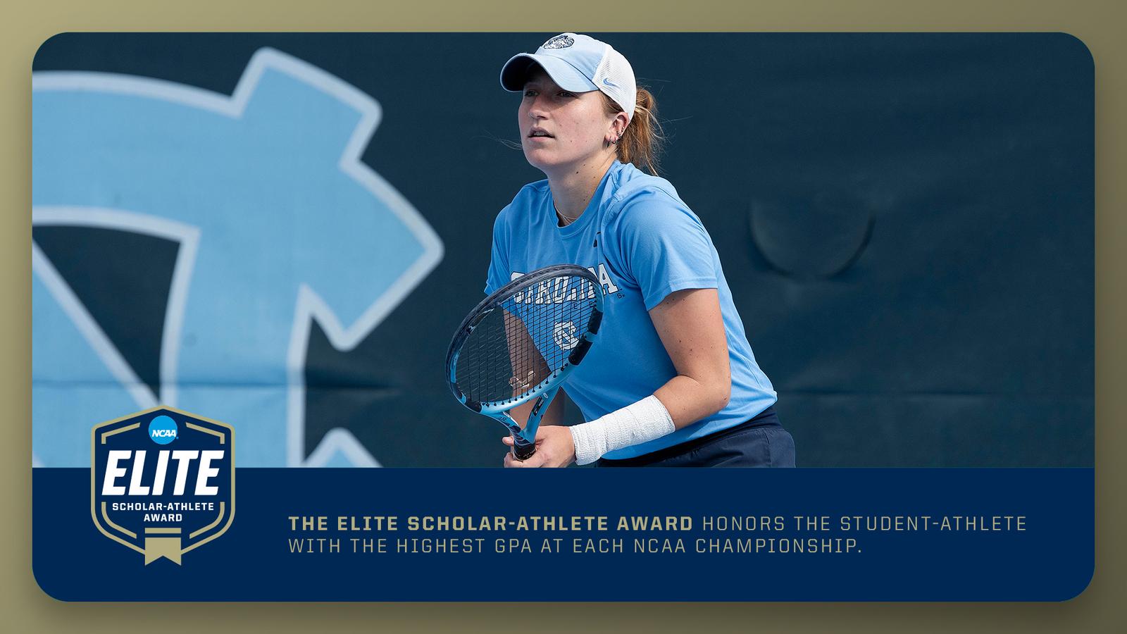 UNC Women's Tennis: Reese Brantmeier Wins Second Consecutive NCAA Elite Scholar-Athlete Award UNC Women's Tennis: Reese Brantmeier Wins Second Consecutive NCAA Elite Scholar-Athlete Award