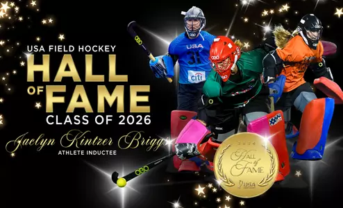 Jaclyn Kintzer Briggs USA Field Hockey Hall of Fame Graphic
