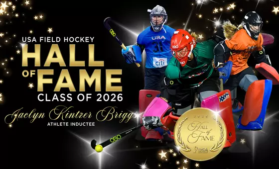 Jaclyn Kintzer Briggs USA Field Hockey Hall of Fame Graphic