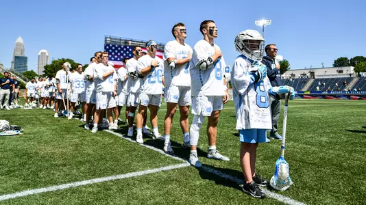 National Anthem
University of North Carolina Men’s Lacrosse v Virginia
ACC Tournament
American Legion Memorial Stadium
Charlotte, NC
Sunday, May 3rd, 2026