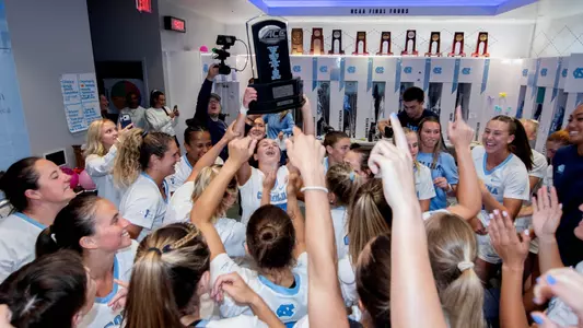 Locker room celebration