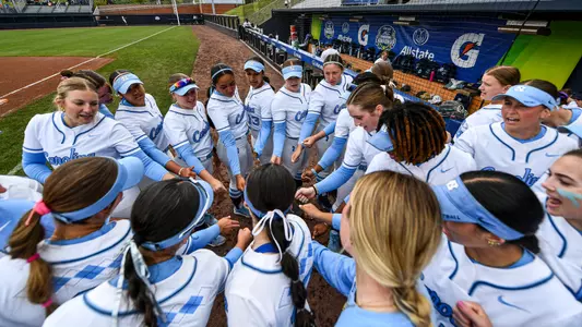 Huddle
University of North Carolina Softball v Clemson
ACC Tournament
Palmer Park
Charlottesville, VA
Wednesday, May 6th, 2026