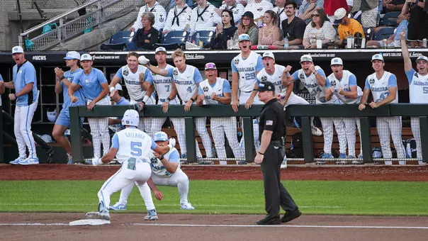 celebration, dugout
University of North Carolina Baseball v West Virginia
NCAA Tournament
College World Series
Charles Schwab Field Omaha
Ohama, NE
Sunday, June 14, 2026