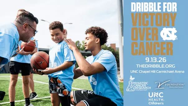 Dribble for Victory Over Cancer 2026 graphic