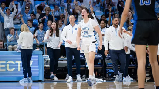 Celebration
University of North Carolina Women's Basketball vs Duke
Carmichael Arena
Chapel Hill, NC
Sunday, March 1, 2026