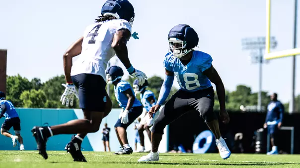 First day of fall camp practice