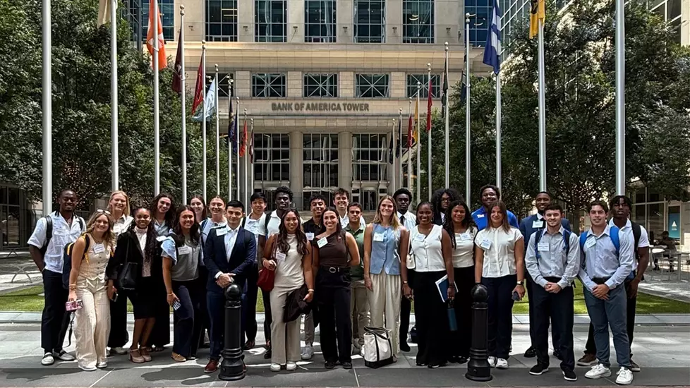 Sarah Fox, Trey Giddens Represent UNC At ACC Career Trek Sarah Fox, Trey Giddens Represent UNC At ACC Career Trek