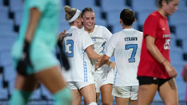 Bella Devey, celebration
University of North Carolina Women’s Soccer v Fairfield
Dorrance Field
Play2Dream Stadium
Chapel Hill, NC
Thursday, August 13, 2026