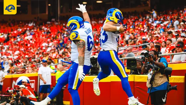 Austin Blaske Los Angeles Rams Preseason Photo