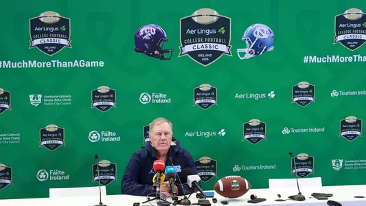 Bill Belichick press conference Ireland Aer Lingus Classic Aug. 27, 2026