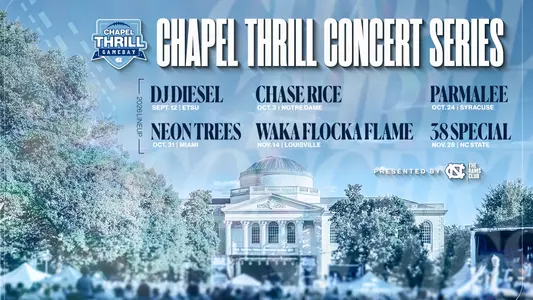 Chapel Thrill concert series 2026 graphic