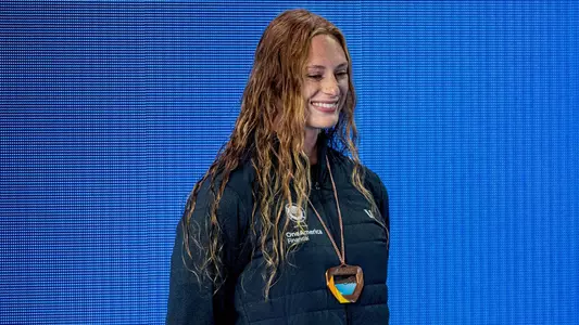 Skyler Smith Podium Pan Pacific Championships
