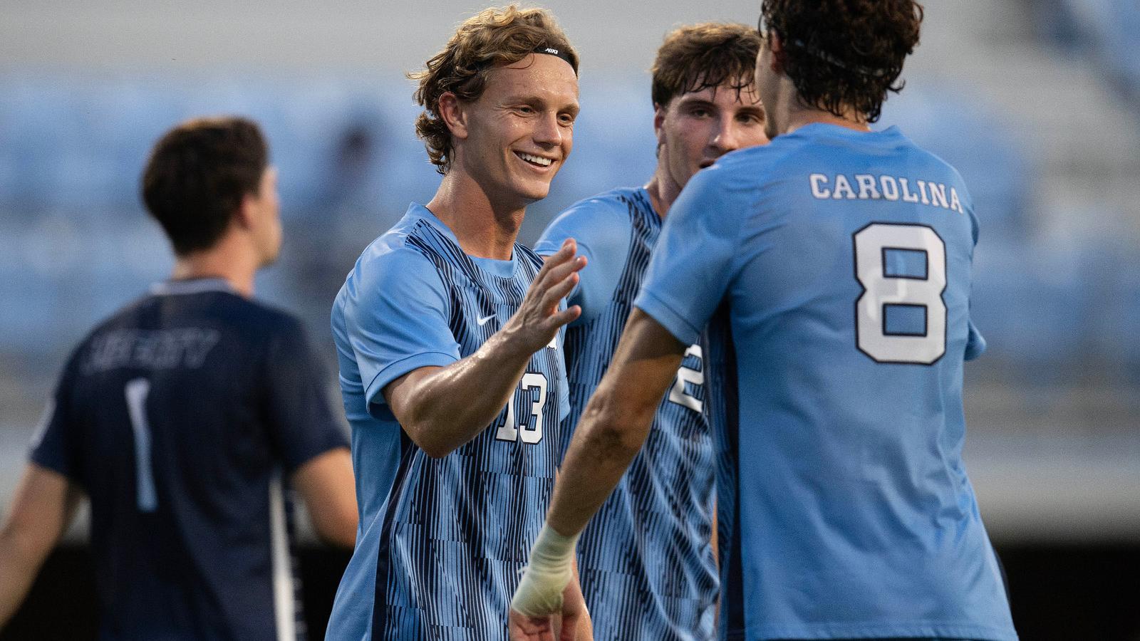 Men’s Soccer Takes Down Liberty, 5-4, In Sunday Exhibition