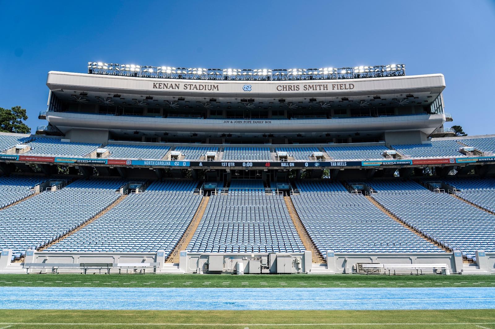Kenan Stadium Pope Box