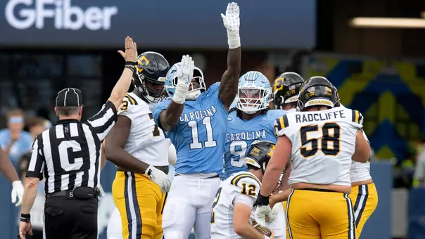 Jaylen Harvey
University of North Carolina Football v East Tennessee State; ETSU
Kenan Stadium
Chapel Hill, NC
Saturday, September 12, 2026