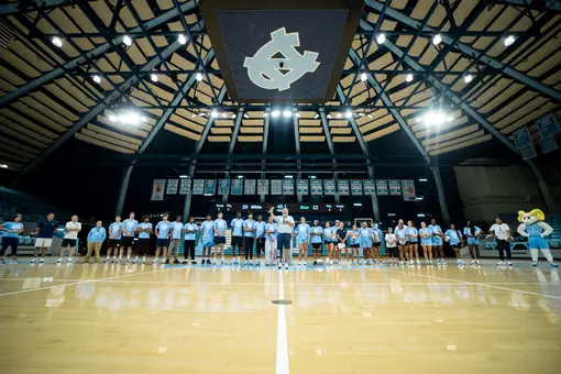 Ken Cleary speaking at Dribble for Victory Over Cancer